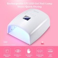 48W Cordless Rechargeable UV/LED Nail Dryer with 7800mAh