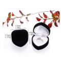 CLEARANCE SALE!!! 50% OFF Black Heart Shaped Ring Storage Box