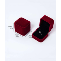 CLEARANCE SALE!!! Red Square Shaped Ring Storage Box