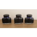 Parker Quink - Fountain Pen Ink Refills x3 - all for one bid !!