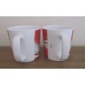 Set of 2 Coca Cola, Coke Plastic Mugs / Cups
