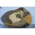 Mens Cap - Hanna Hats of Donegal, Ireland : Vinatge Patchwork Tweed : Size L