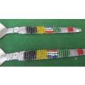 Beaded Salad Servers - South African Flag