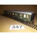 Marklin 4044 - Express Luggage Car with red tail lights and interior lights - All Metal "HO"