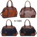 Genuine leather plaid solid hand bag shoulder bag easy to carry around