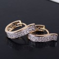 2 Pieces/Set Earrings Jewelry Women Elegant Rose Gold Color Stainless Steel
