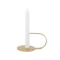 Gold Brass Candle Holder