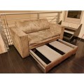 Suede Sleeper Couch