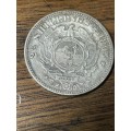 1895 xZAR 2.5 shilling VF details surface hairlines