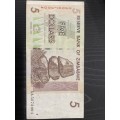 Zimbabwe , $5 issued 2007