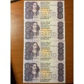 Stal  R5 1990 first and only issue all 4 notes one price in sequence