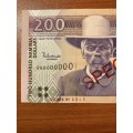 Namibia / P-10bs / 200 Namibia Dollars / ND (1996)  * magnificent: deep rich print bargain