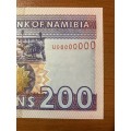 Namibia / P-10bs / 200 Namibia Dollars / ND (1996)  * magnificent: deep rich print bargain