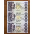 Stals 1990 first and only issue - set of 3 consecutive notes * great condition