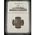 1954 1 shilling *** highest grade PF67 *** top coin