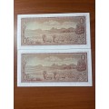 TW de Jongh R1 replacement - two in consecutive order and  uncirculated * priced to sell