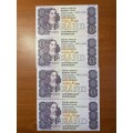 De Kock  third issue R5 * 4 consecutive notes and uncirculated