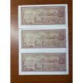 De Jongh R1 consecutive notes in uncirculated condition/ just how you want to collect them