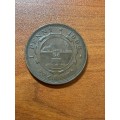 1898 Zar penny almost uncirculated