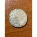 1897 ZAR  6 pence - details with cleaning marks