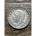 1928 King George six pence *** decent condition