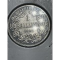 1892 # 1 shilling # collect your Zar s :  priced to sell