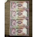 Swaziland  20 emalangeni  4 in sequence