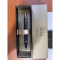 Parker im blue chrome ballpoint pen - brand new never used