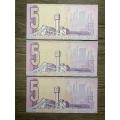 GPC de Kock  ***  R5  ***  1989 third issue  ***  looks unc 3 in sequence