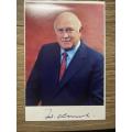 Government issued  ***  signed photo  ***  FW de Klerk  ***  excellent collectable