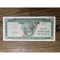 Cuba  *  5 peso   *  SPECIMEN note  *  issued 1968