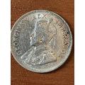 1929 *** Shilling *** XF details, scratched