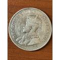 1925 *** 2 1/2 Shilling *** Scarce coin in an y grade