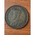 1925 *** 1/2P *** scarce to find, scarce mintage of 69 295