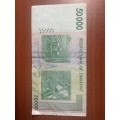 Zimbabwe *** $50 000 note issued 2008 *** circulated