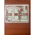 Petrol Ration Coupon *** issued in 1946 and redeemed *** saw 3 sold last month