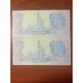 GHC de Kock *** R2 *** 1981 second issue *** 2 consecutive notes