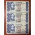 GHC de Kock *** R2 *** 1981 second issue *** 3 consecutive notes
