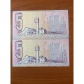 GHC de Kock *** R5 ***1984 3rd issue *** 2 consecutive notes