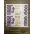 GHC de Kock *** R5 ***1989 3rd issue *** 2 consecutive notes