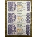 GHC de Kock *** R5 ***1981 second issue *** 3 consecutive notes