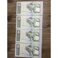 GHC de Kock *** R10 *** 1985 third issue *** 4 beautiful consecutive notes