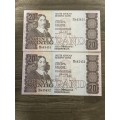 GHC de Kock *** R20 *** 1984 *** third issue *** 2 great consecutive notes