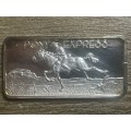 Silver 1 oz *** Pony Express *** 1976 Hamilton Mint selling for appr R1800 on ebay