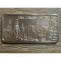 Silver 1 oz *** Discovery of oil *** 1976 Hamilton Mint do your research