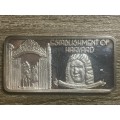 Silver 1 oz *** Establishment of Harvard *** 1976 Hamilton Mint selling for appr R1800 on ebay