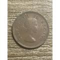 1953 *** 1/2 Penny *** Flat strike still collectable