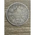 1897 *** 1 Shilling *** vf at best