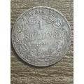 1896 *** 1 Shilling *** Scratch may be from minting process