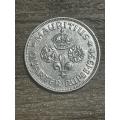 1934 *** Mauritius 1/4 rupee *** crown is visible